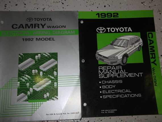 toyota camry factory repair manuals