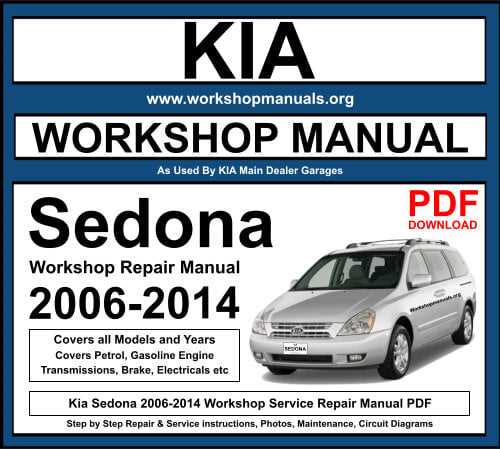 2007 kia sedona repair manual