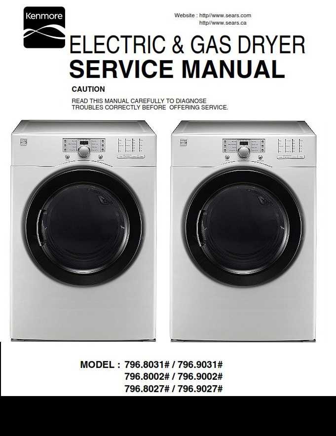 kenmore clothes washer repair manual