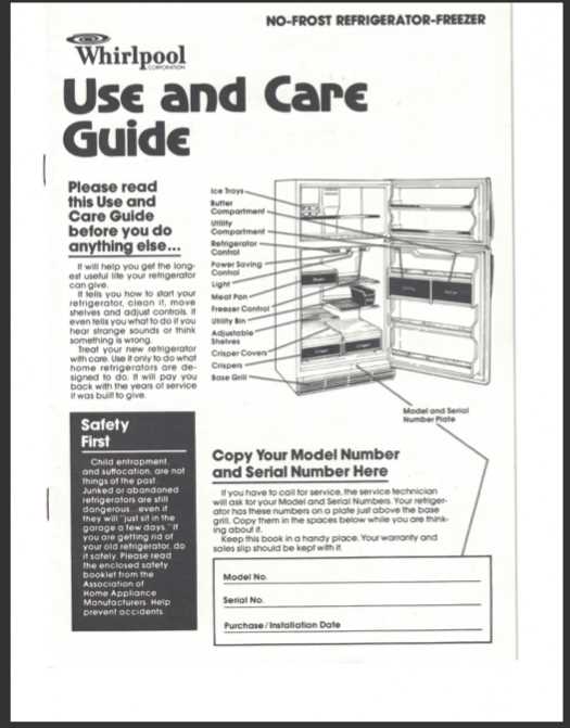 whirlpool refrigerator repair manuals service manual