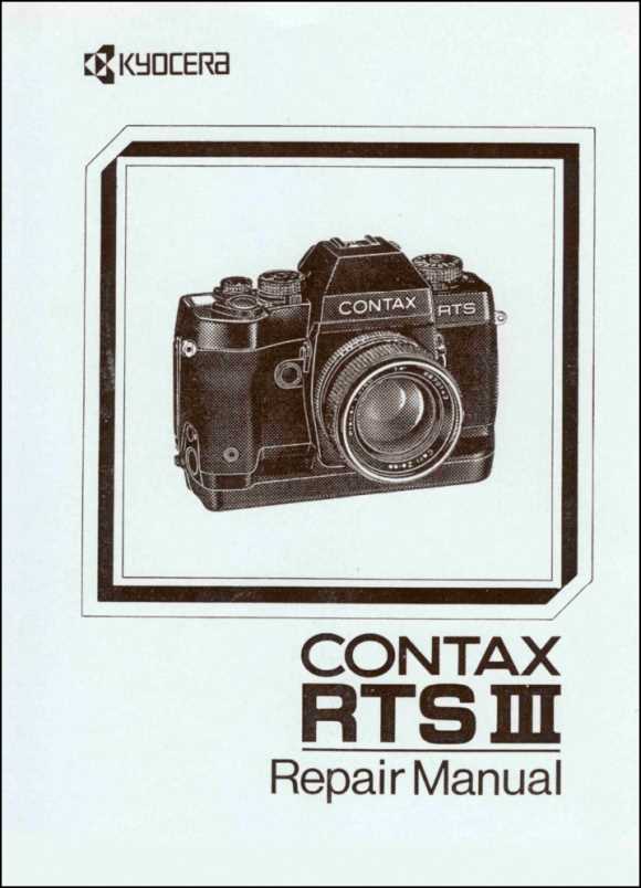 contax rts repair manual