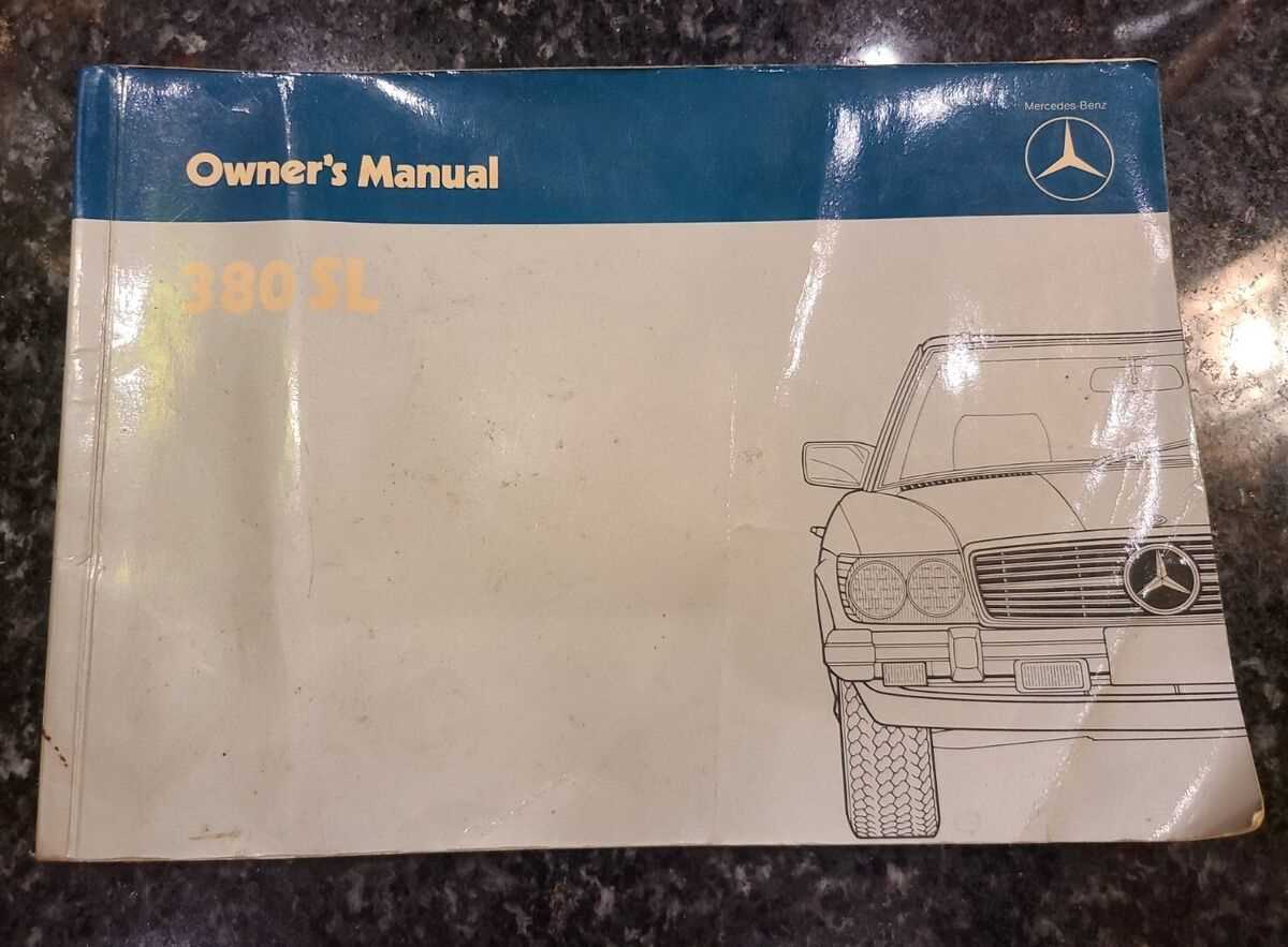 mercedes benz 380sl repair manual