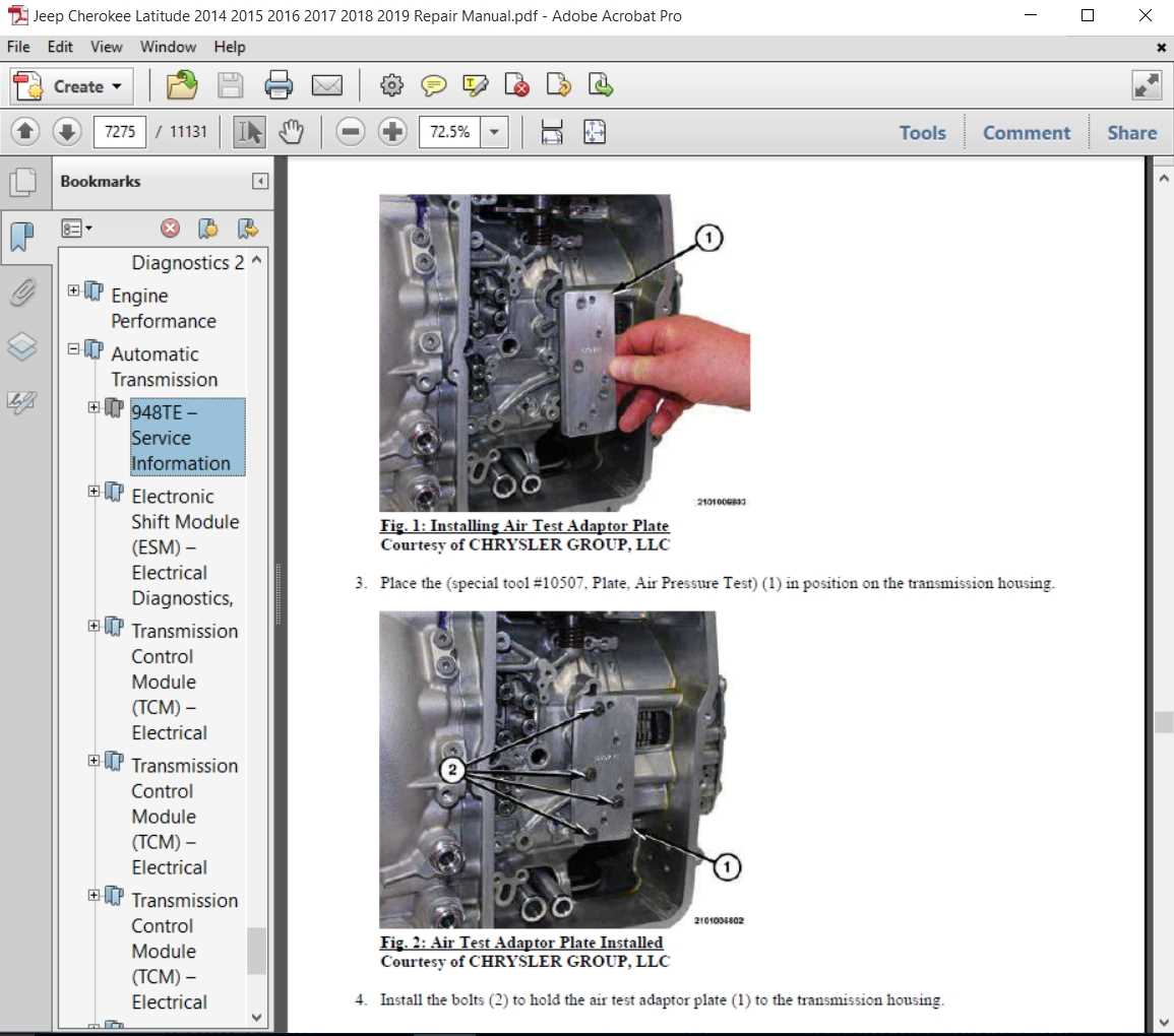 2014 jeep cherokee repair manual