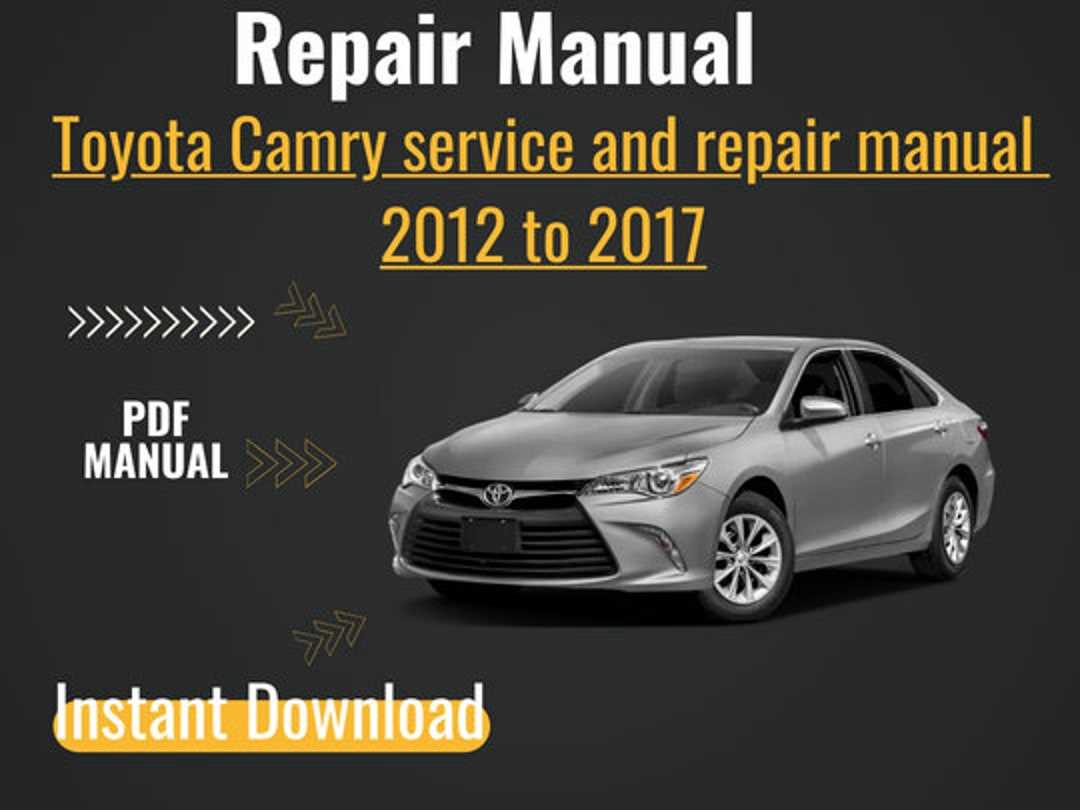 2009 toyota camry repair manual