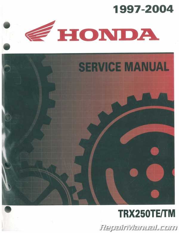 honda recon repair manual