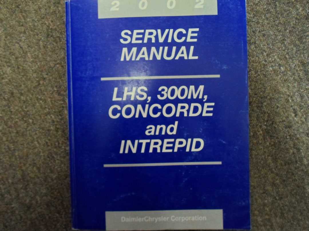 2000 chrysler lhs repair manual