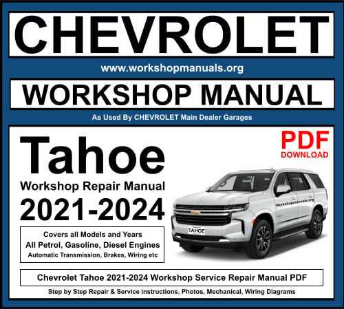 2001 chevy tahoe repair manual