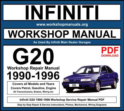 2002 infiniti g20 repair manual