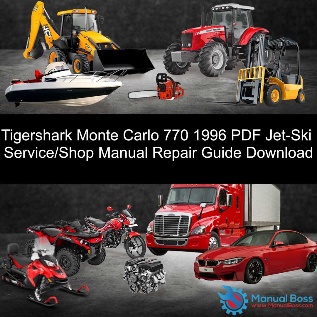 tiger shark jet ski repair manual