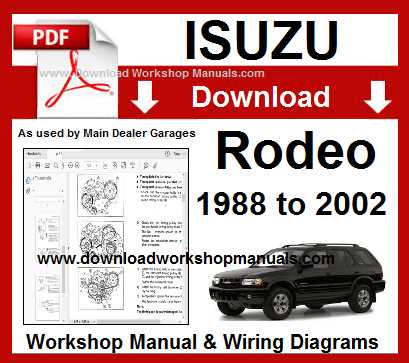 1997 isuzu rodeo repair manual