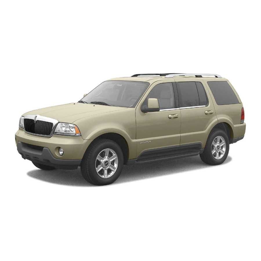 2004 lincoln aviator repair manual