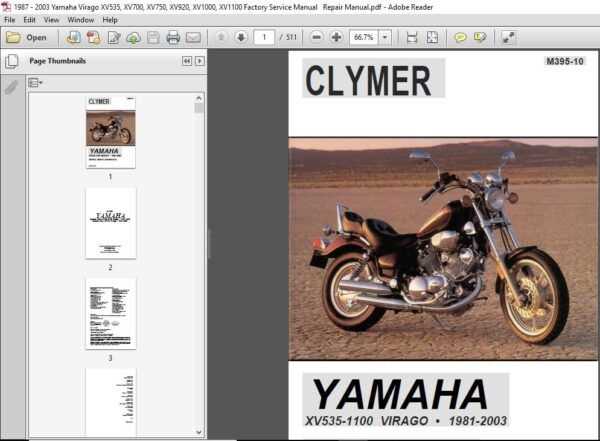 yamaha virago repair manual