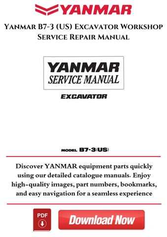 yanmar excavator repair manual