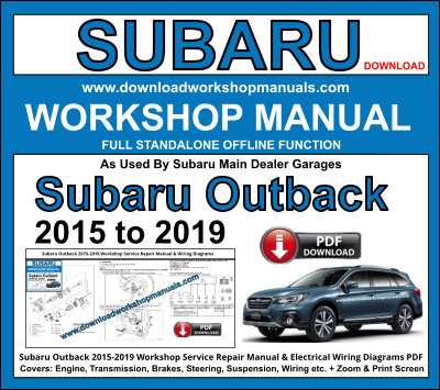 2018 subaru outback repair manual