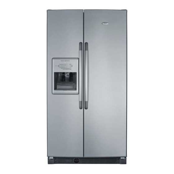 repair manual for whirlpool side by side refrigerator