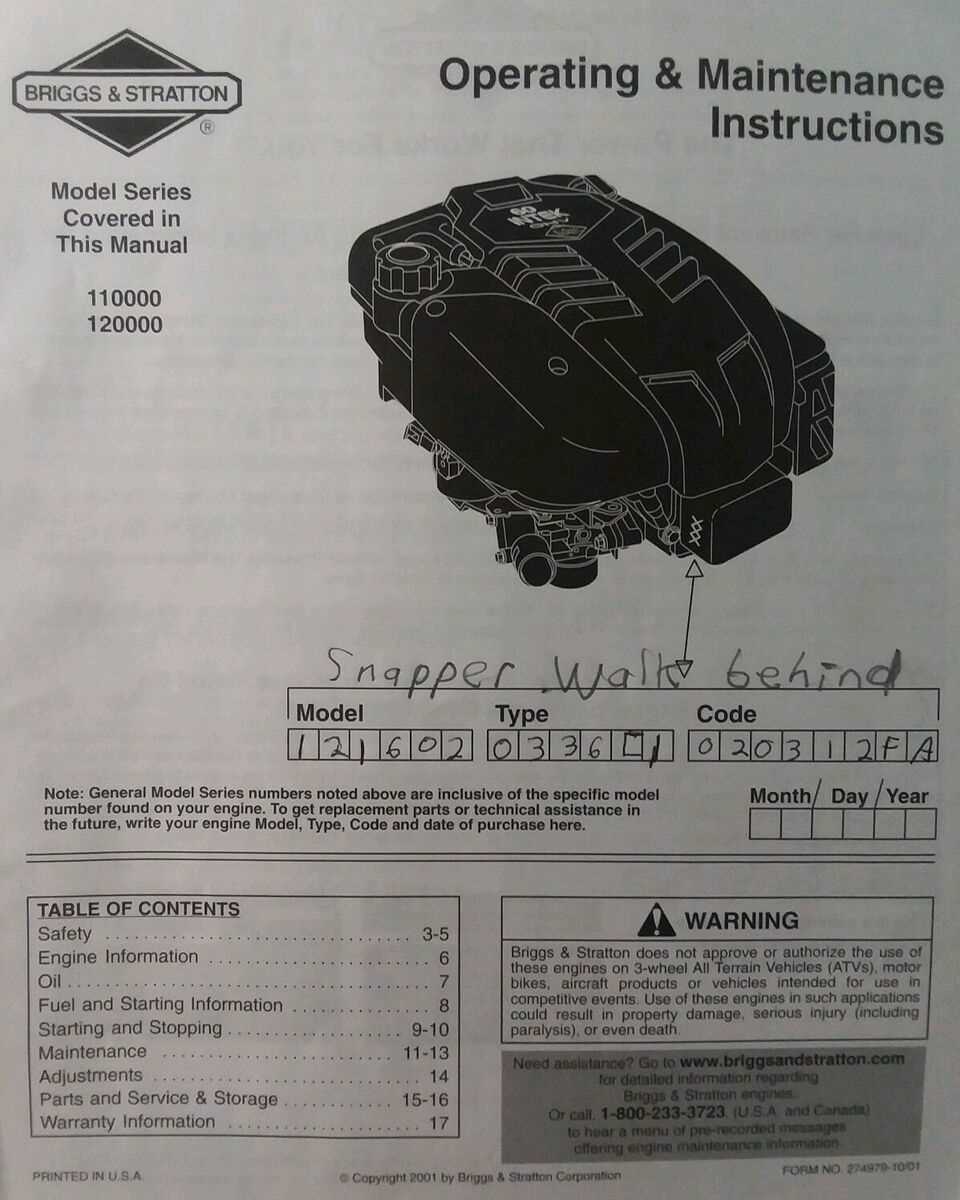 11 hp briggs and stratton engine repair manual