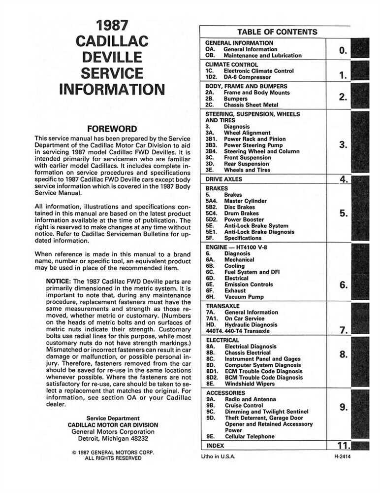 1999 cadillac deville repair manual