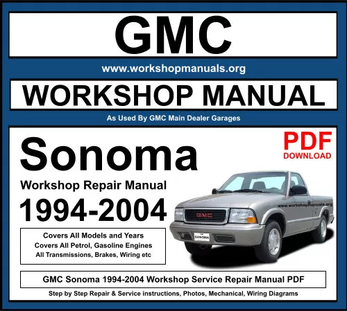 1999 gmc sonoma repair manual