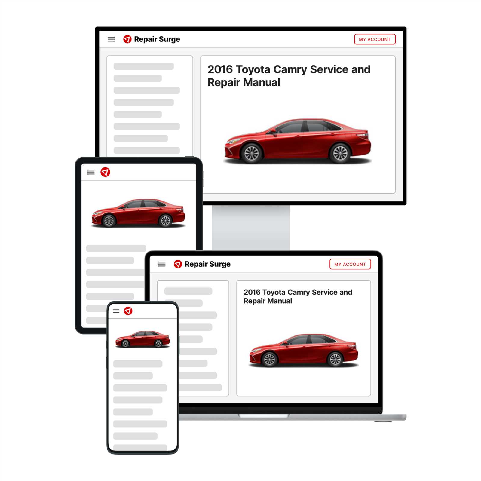 toyota camry factory repair manuals