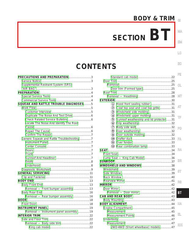 nissan frontier repair manual