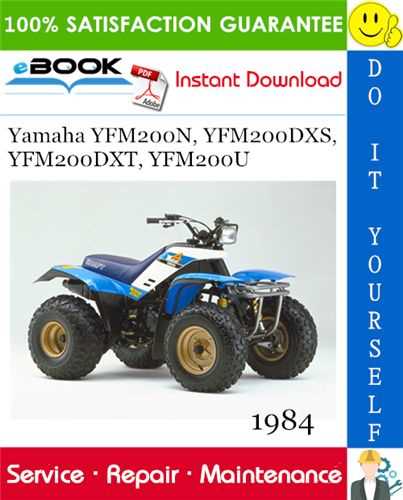 yamaha moto 4 200 repair manual