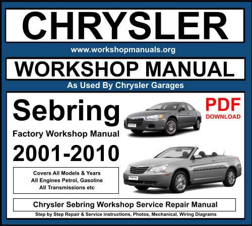 2008 chrysler sebring convertible repair manual