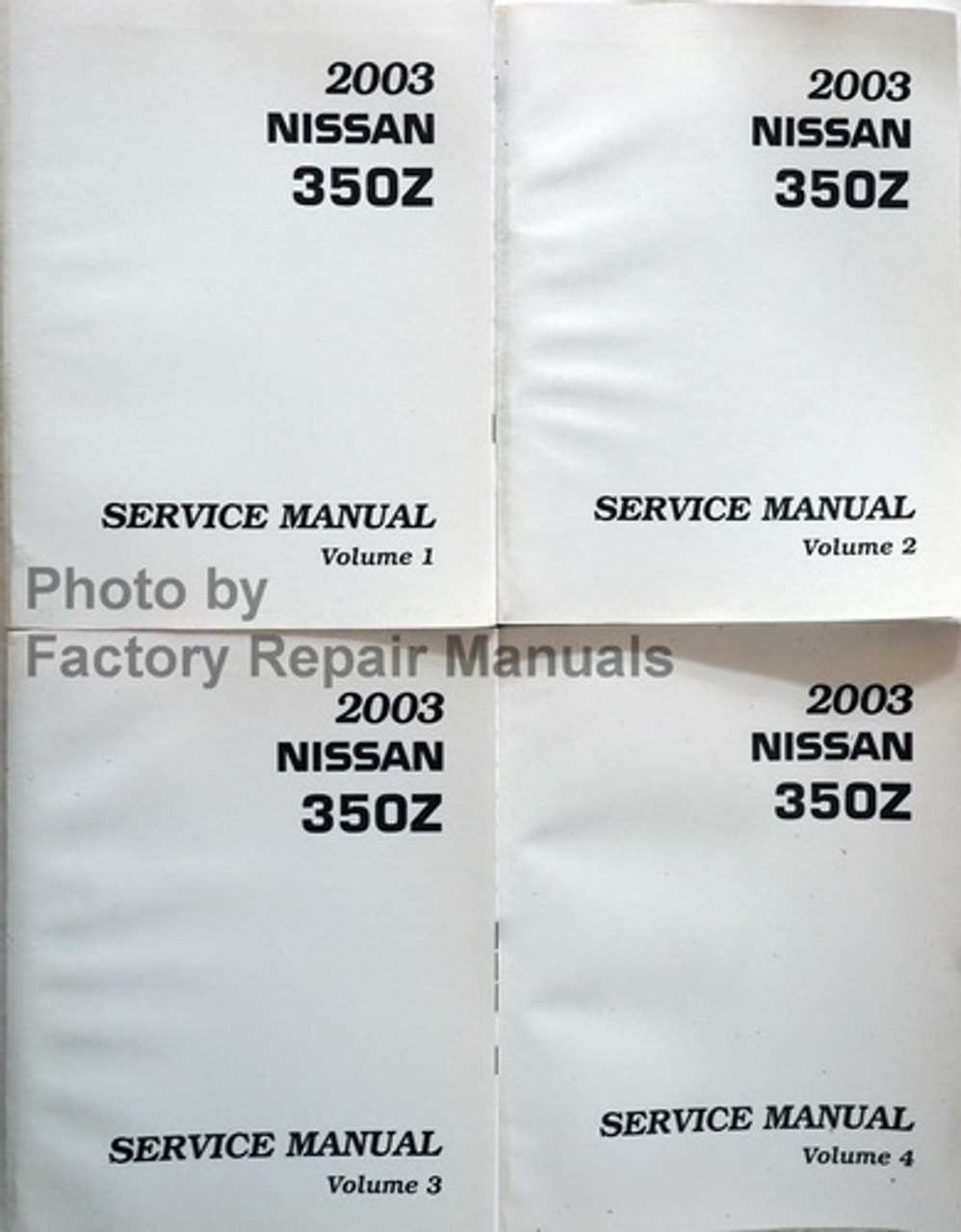 2003 nissan 350z repair manual