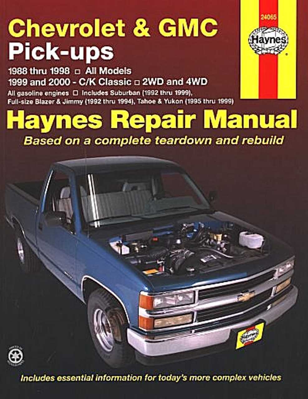 2002 chevy tahoe repair manual