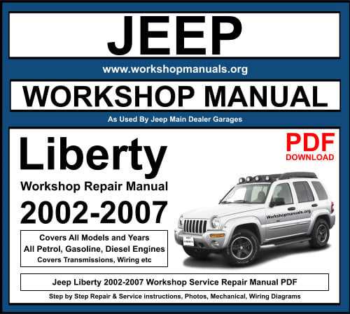 2007 jeep liberty repair manual