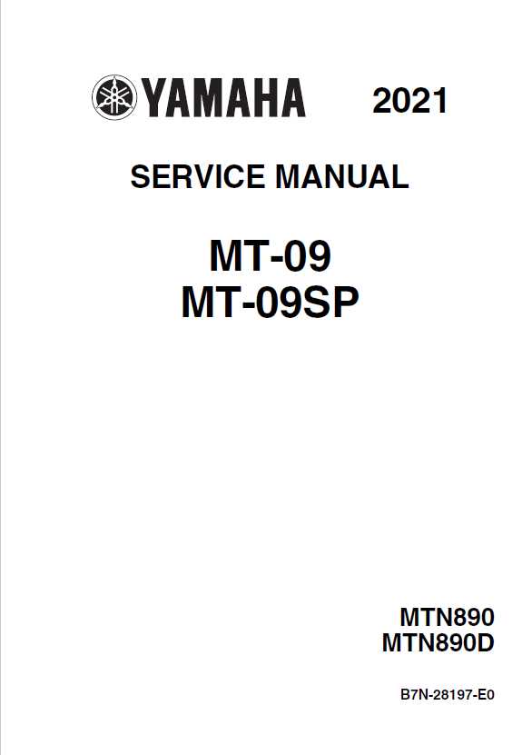 yamaha mt 09 repair manual