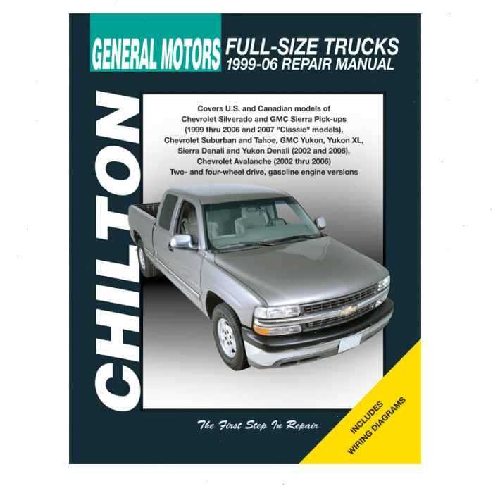 2001 chevy tahoe repair manual