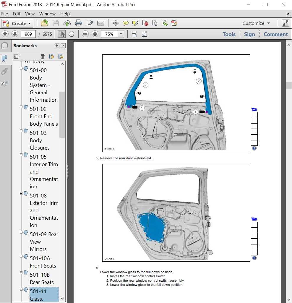 2013 ford fusion repair manual