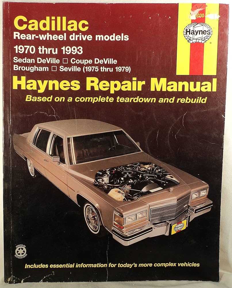 1993 cadillac deville repair manuals