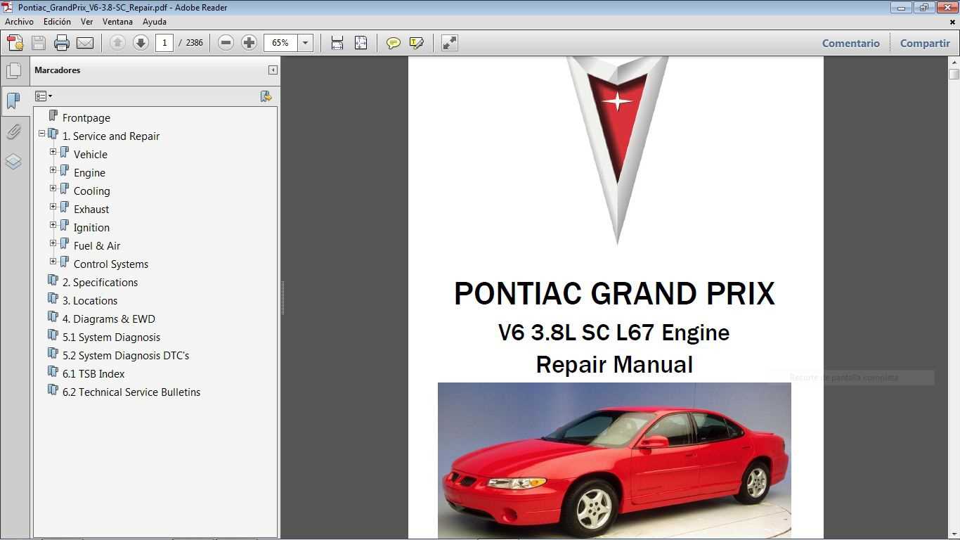 1998 pontiac grand prix repair manual