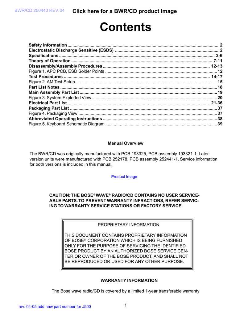 bose wave radio repair manual