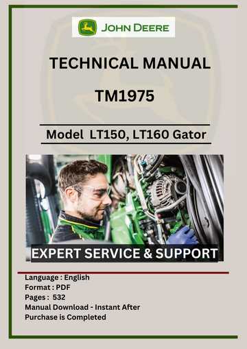 john deere lt160 repair manual