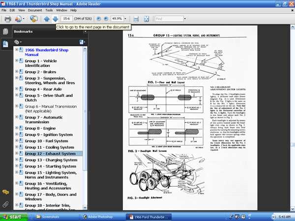 1965 ford thunderbird repair manual