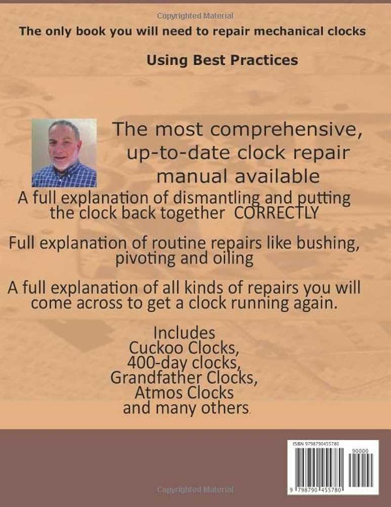 grandfather clock repair manual