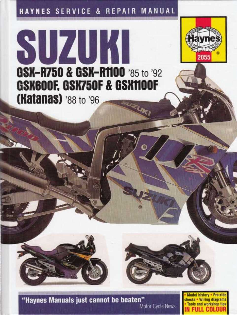 suzuki gsxr 600 repair manual