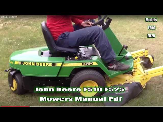 john deere f510 repair manual