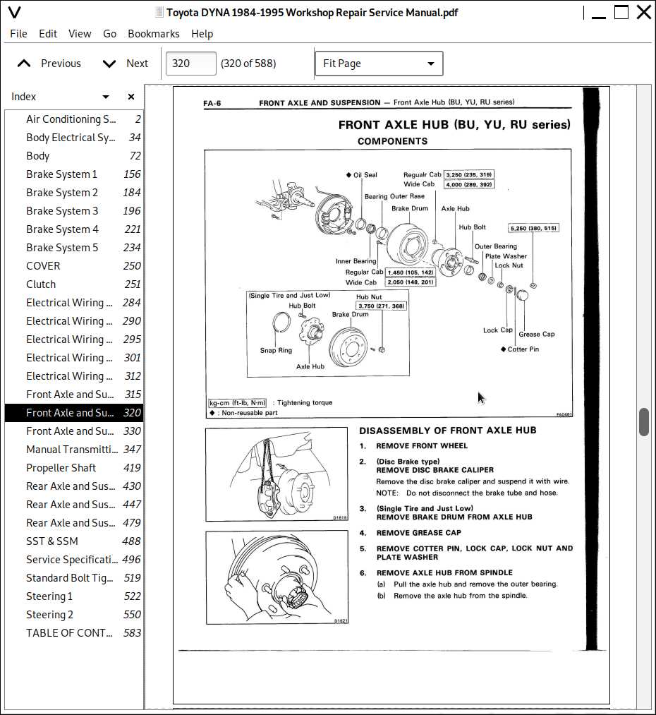 1984 toyota pickup repair manual