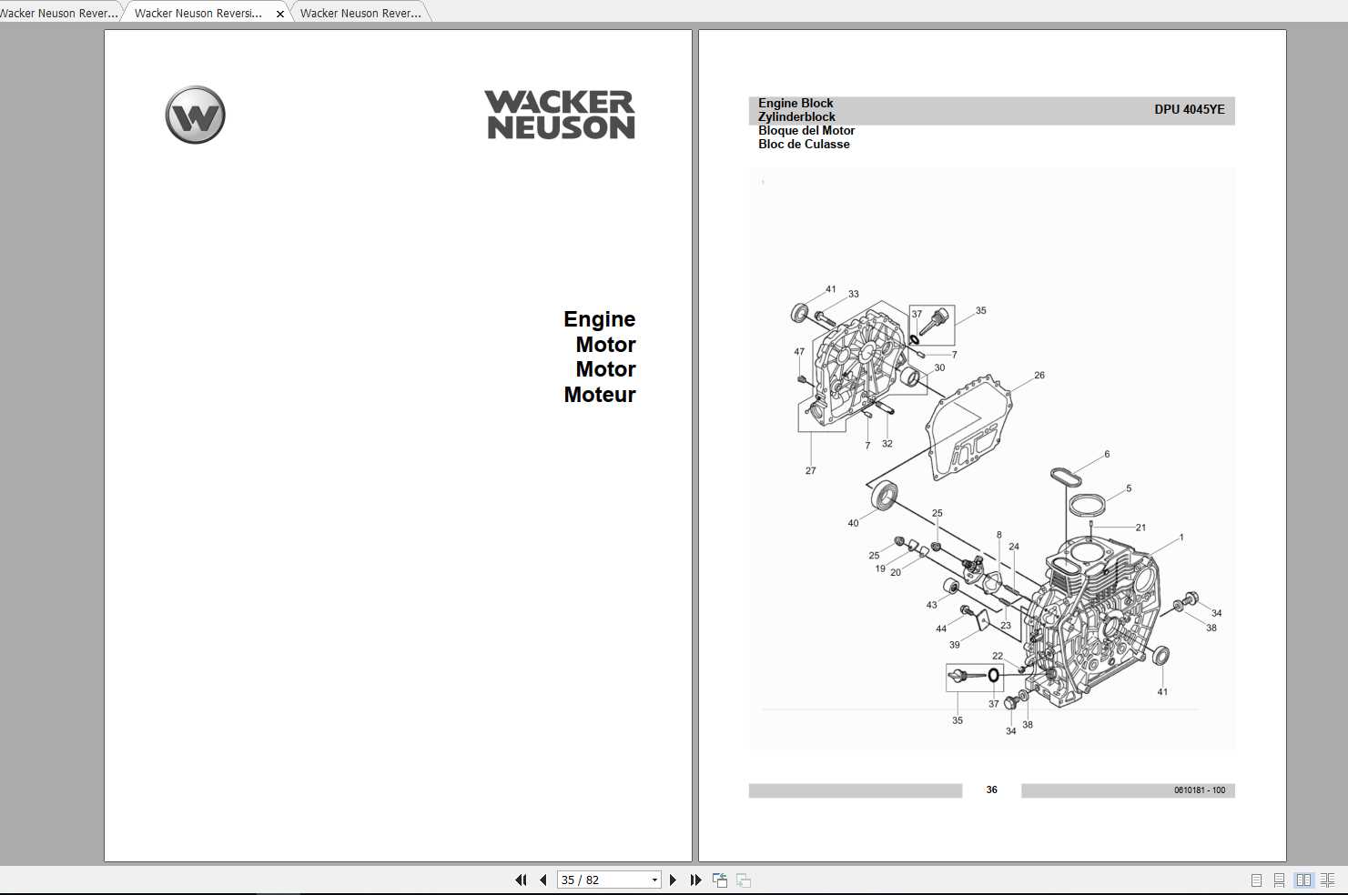 wacker neuson dpu 6555 repair manual