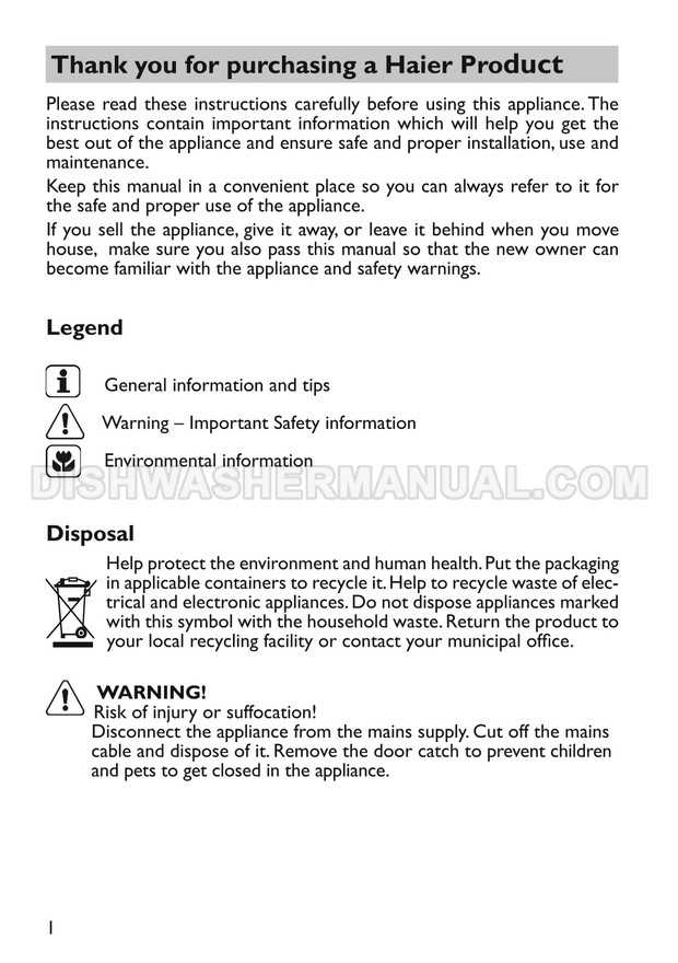 haier dishwasher repair manual