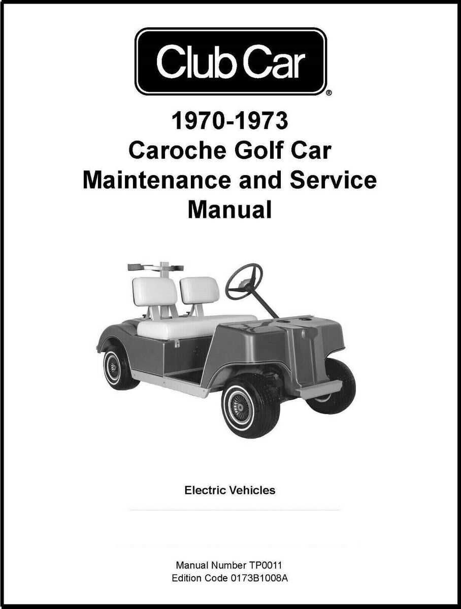 club car electric golf cart repair manual