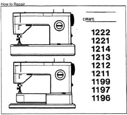 white sewing machine repair manual