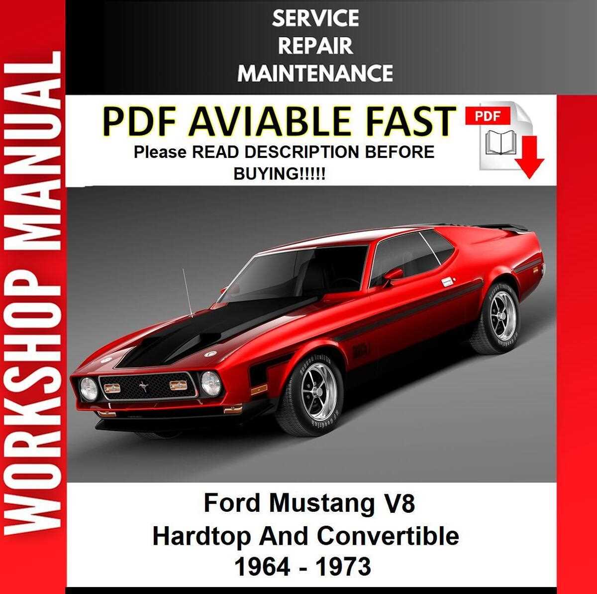 1970 ford mustang repair manual