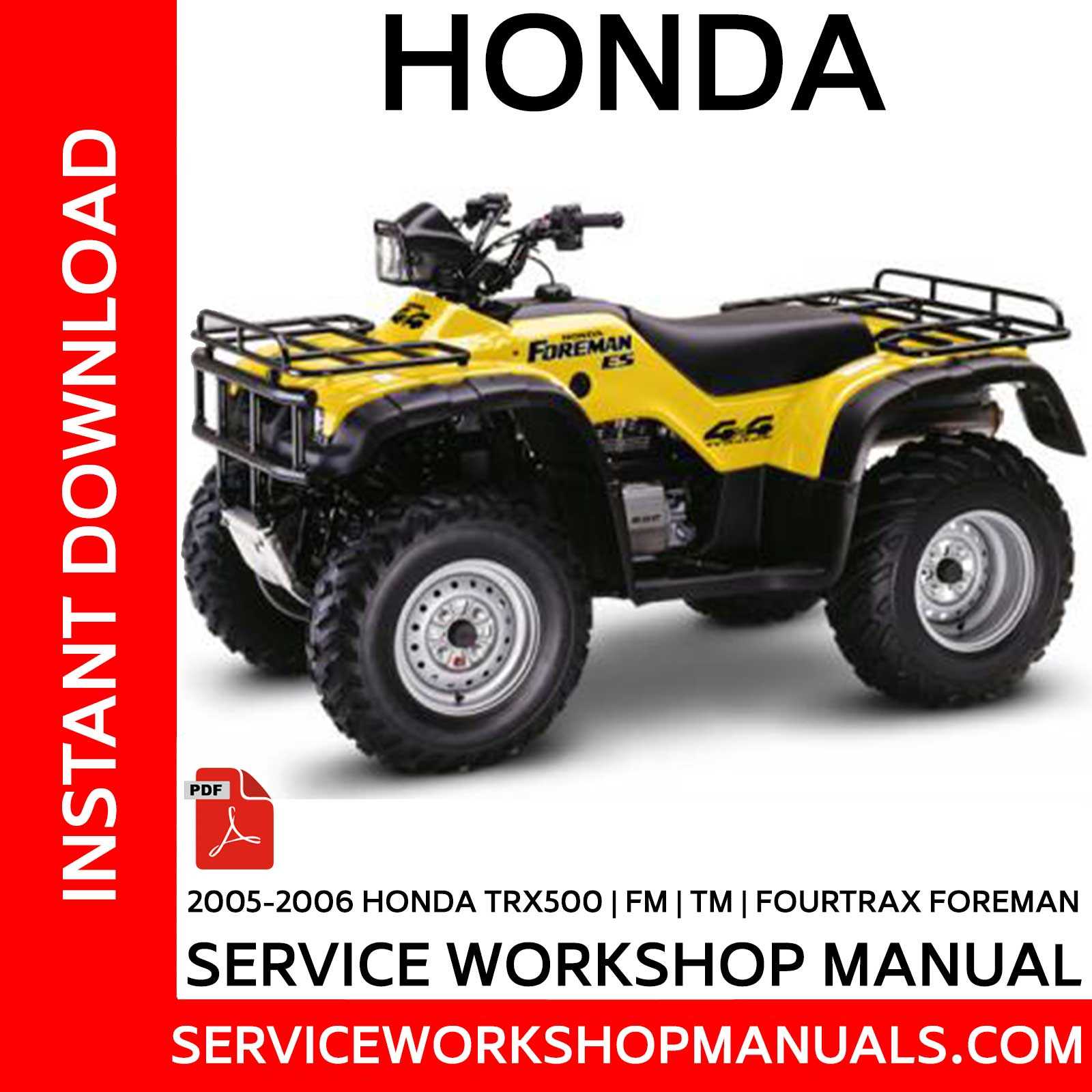 honda 300ex repair manual