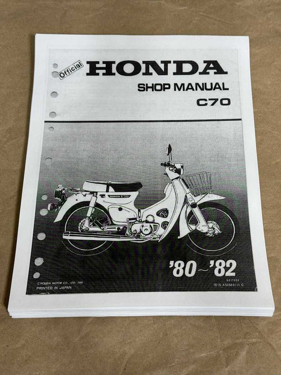 honda c70 repair manual