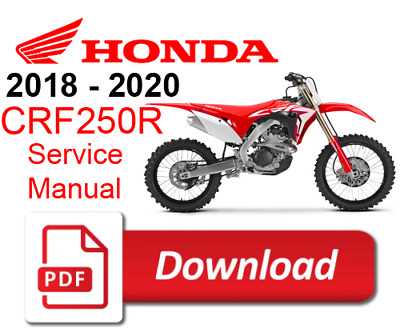 honda crf250r repair manual