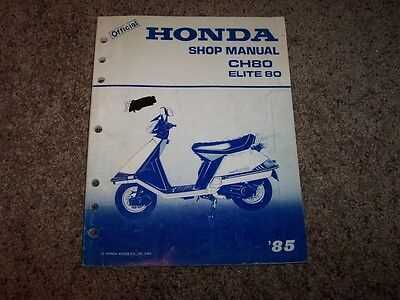 honda elite 80 repair manual